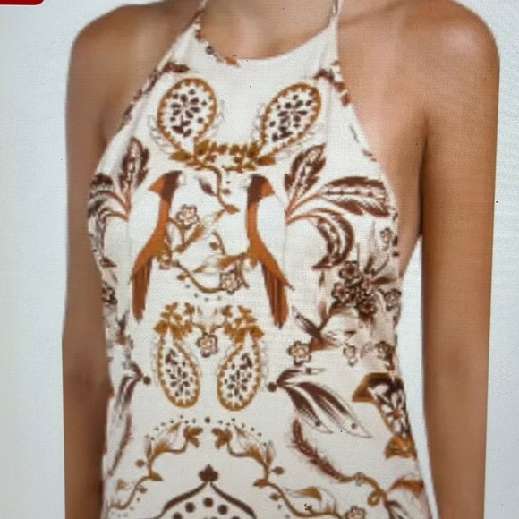 House Of Harllow  1960 Satin Tropical Maxi Dress. NWOT - Picture 3 of 8